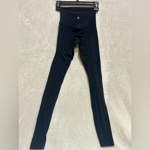 Black high rise Lululemon leggings size 0